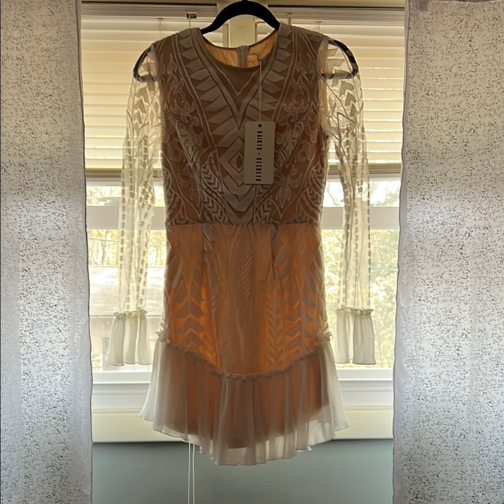 Sheer White Lace Dress